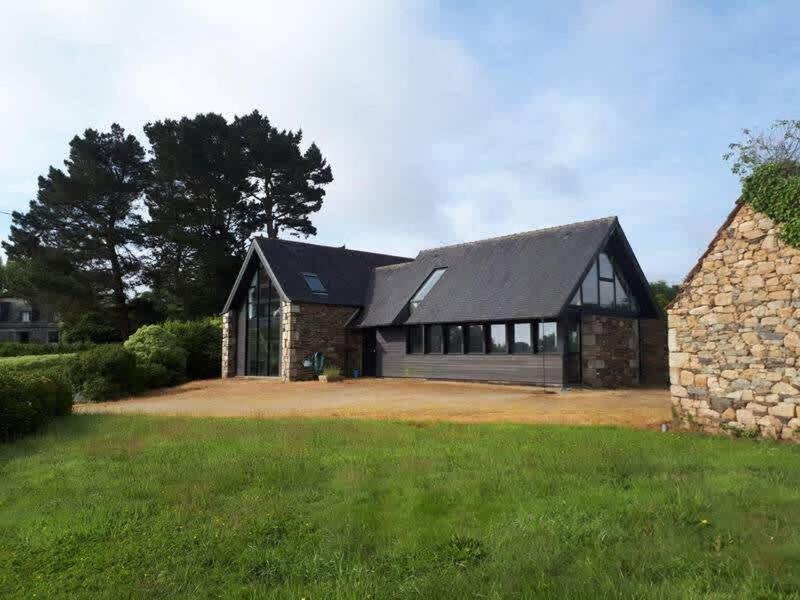 Large Farmhouse With Garden And Sea View For 8 People Locquenole 外观 照片